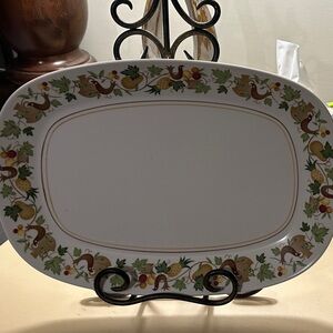 Vintage Noritake serving platter in the pattern “Homecoming”